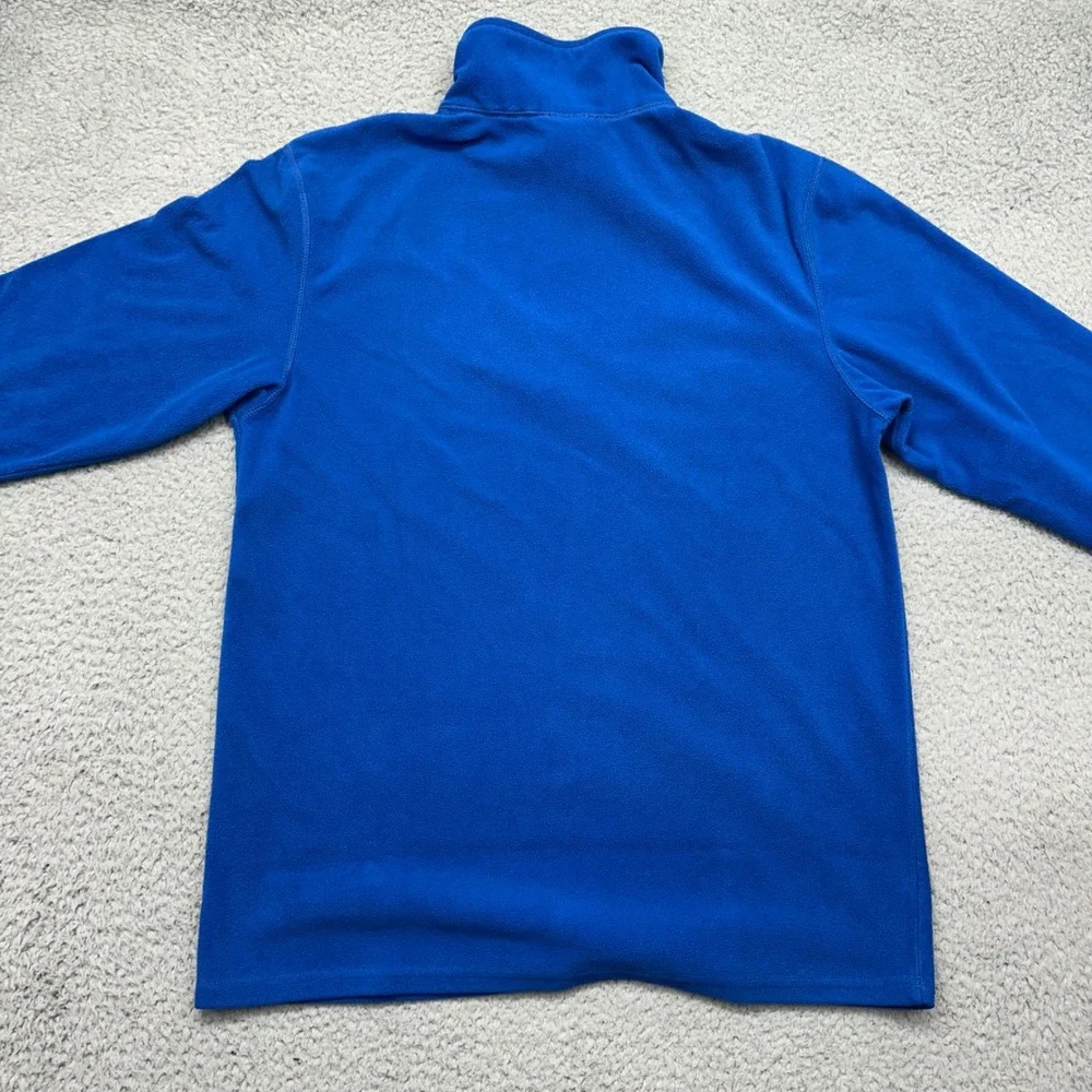 The North Face ALDO Mens Small Blue 1/4 Zip L/S Polyester Fleece Pullover TKA100